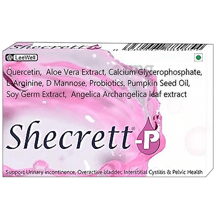 LeeWell Shecrett-P Tablet for Frequent Urine Leakage Control, Urinary Incontinence, Pelvic Floor Muscle & Bladder Health