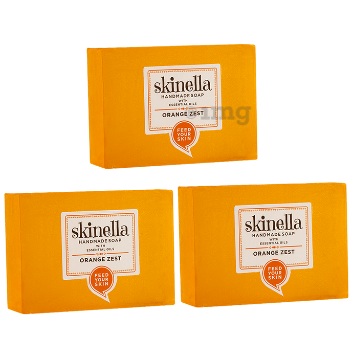 Skinella Handmade Soap Orange Zest (100gm Each)