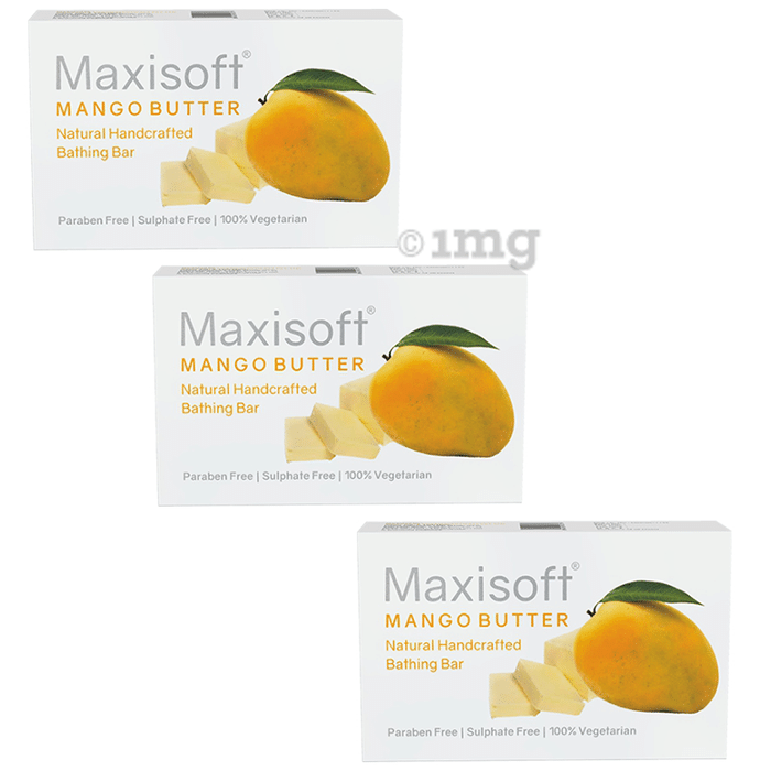 Maxisoft Mango Butter Bathing Bar (75gm Each)