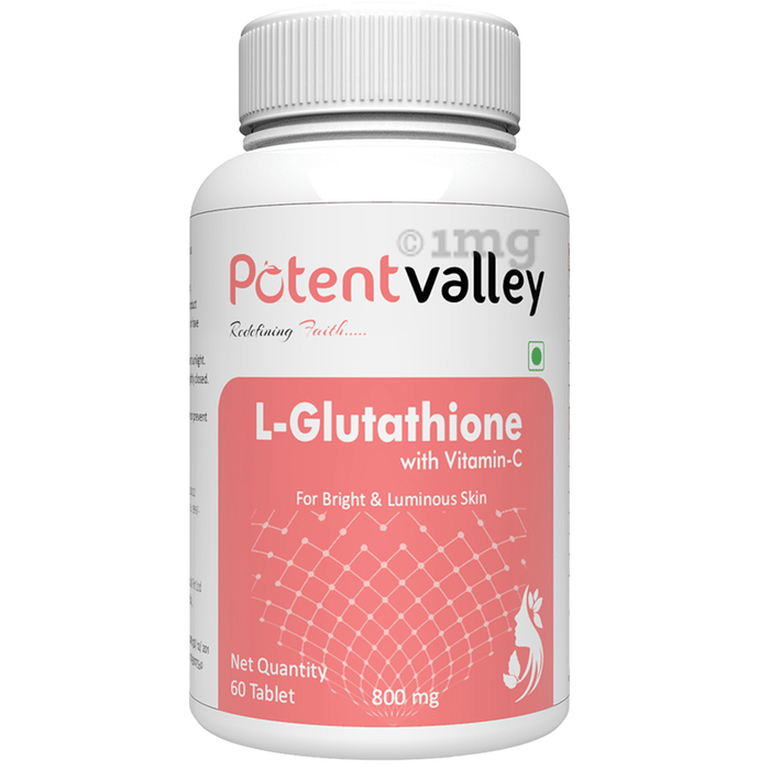Potent Valley L-Glutathione with Vitamin-C Tablet