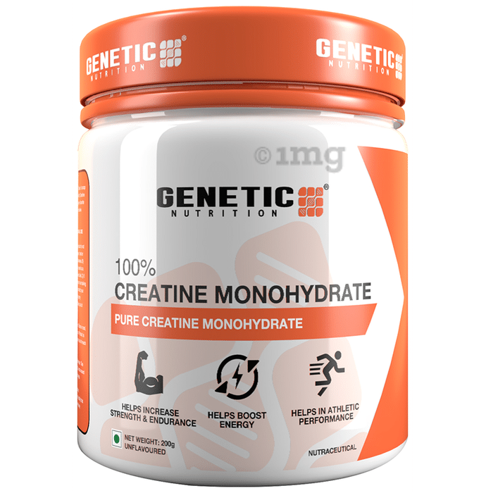Genetic Nutrition 100% Creatine Monohydrate Powder Unflavored