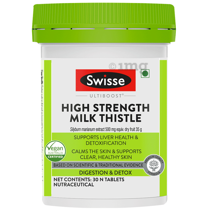 Swisse Ultiboost High Strength Milk Thistle 500mg Tablet for Liver & Stomach Care