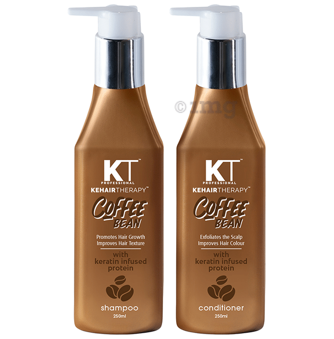 KT Professional Coffee Bean Shampoo & Conditioner (250ml Each)