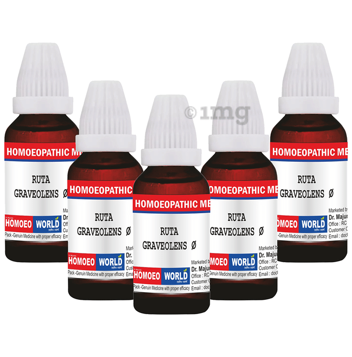 Dr. Majumder Homeo World Ruta Graveolens Mother Tincture (30ml Each) Q