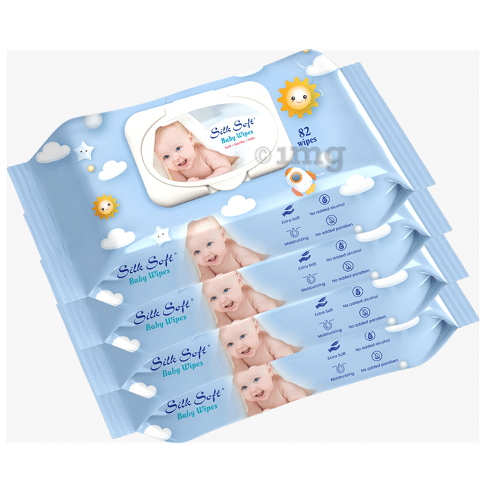 Silk Soft Baby Wipes (82 Each)