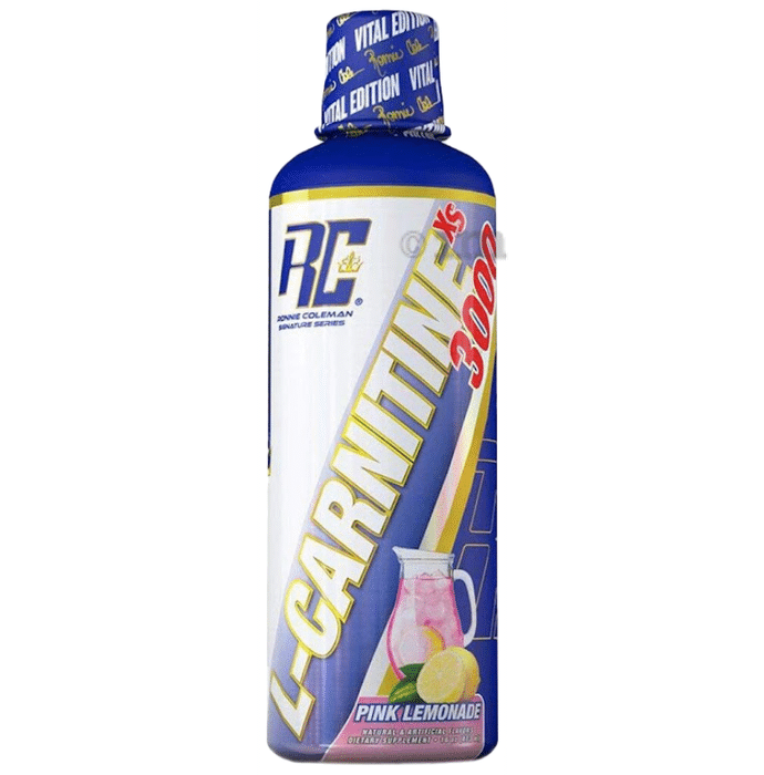 Ronnie Coleman L-Carnitine XS 3000 for Lean Muscle Support Pink Lemonade