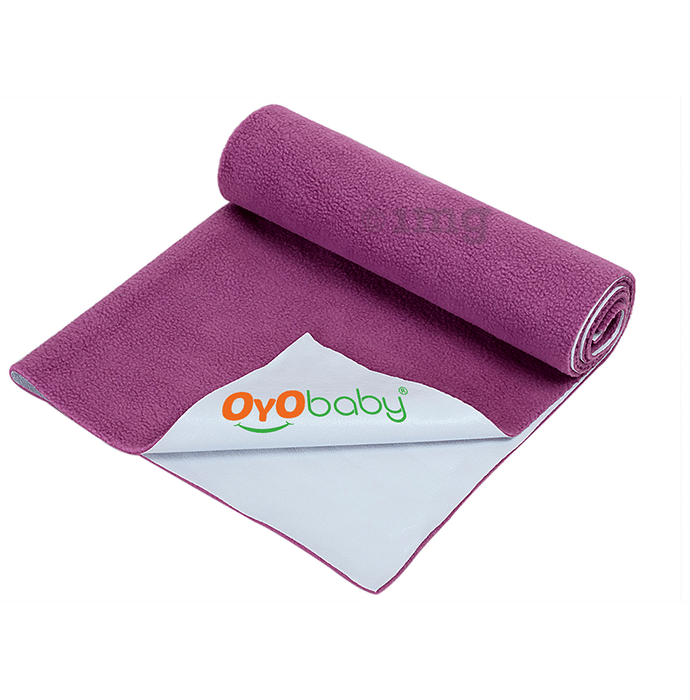 Oyo Baby Waterproof Bed Protector Baby Dry Sheet Small Rani Pink