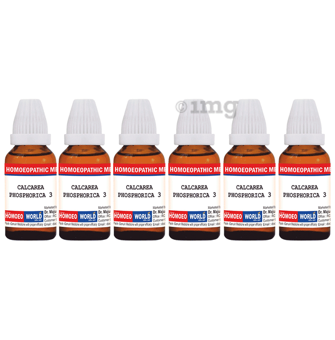 Dr. Majumder Homeo World Calcarea Phosphorica Dilution(30ml Each) 3 CH