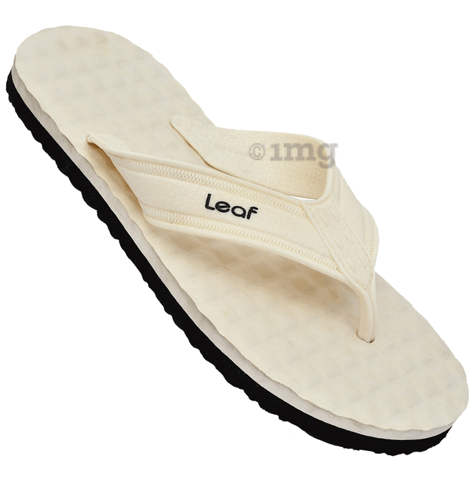 Leaf Footwear Cloud Comfort Orthopaedic Slippers White Black 7