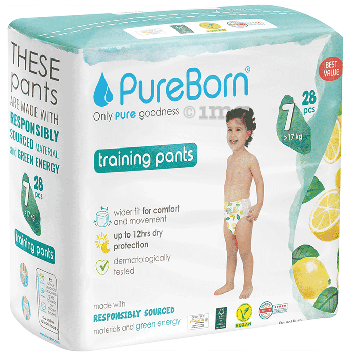 Pureborn Baby Diaper XXL Lemon