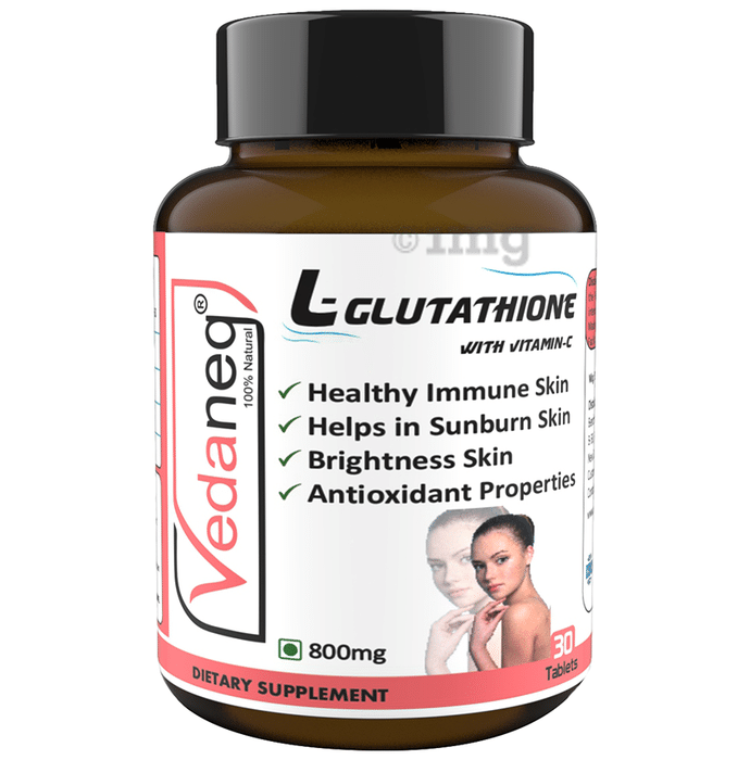 Vedaneq L-Glutathione with Vitamin C for Skin & Immunity | Tablet