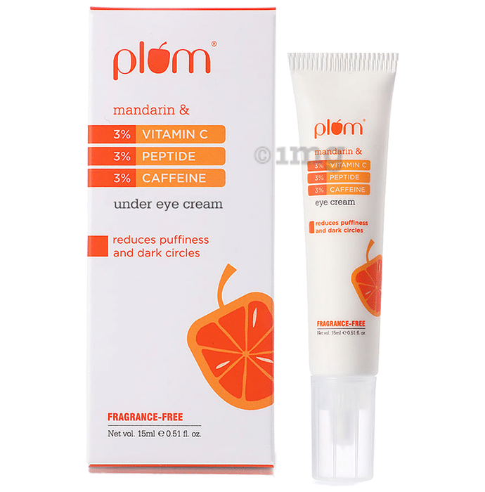 Plum Mandarin & 3% Vitamin, 3% Peptide & 3% Caffiein Under Eye Cream