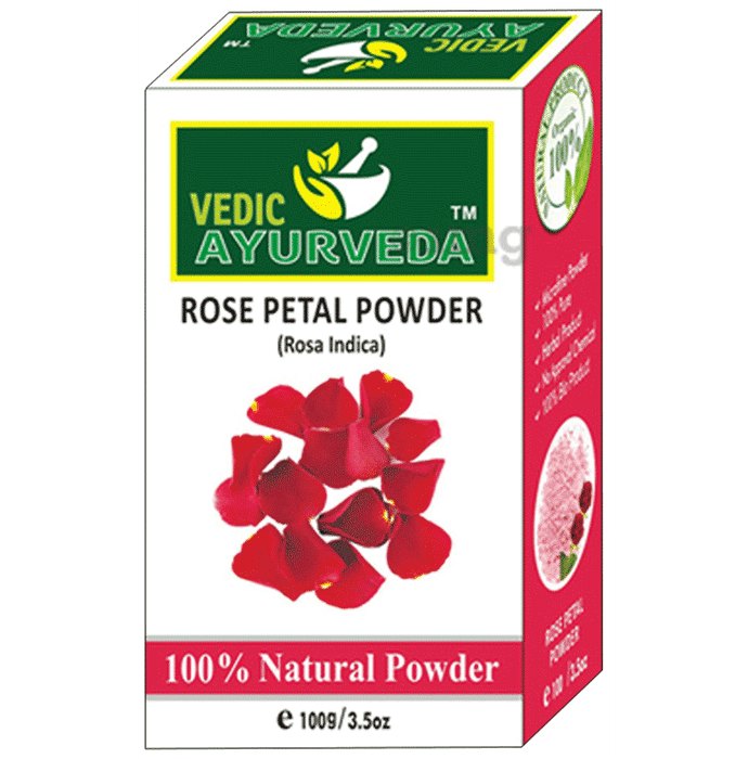 Vedic Ayurveda Rose Petal Powder (100gm Each)