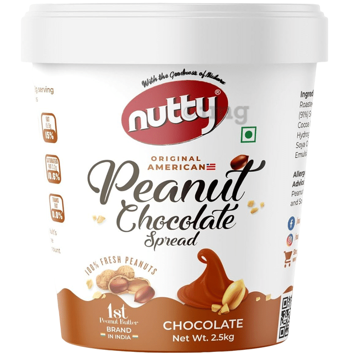 Nutty Original American Peanut Chocolate Spread