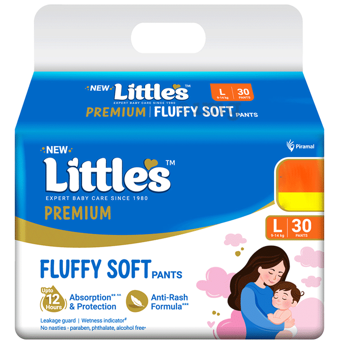 Little's Comfy Cottonsoft Baby Pants Diaper | Size Large