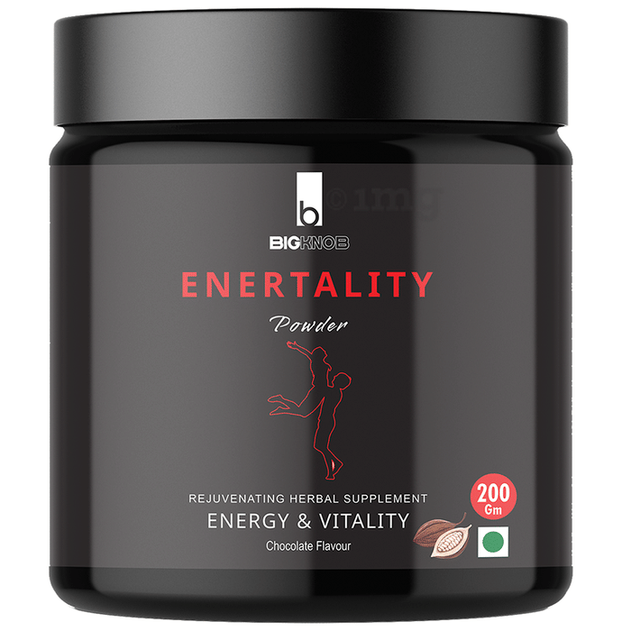 Bigknob Enertality Rejuvenating Herbal Supplement for Energy & Vitality  Chocolate