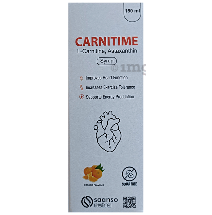 Carnitime Syrup Orange Sugar Free