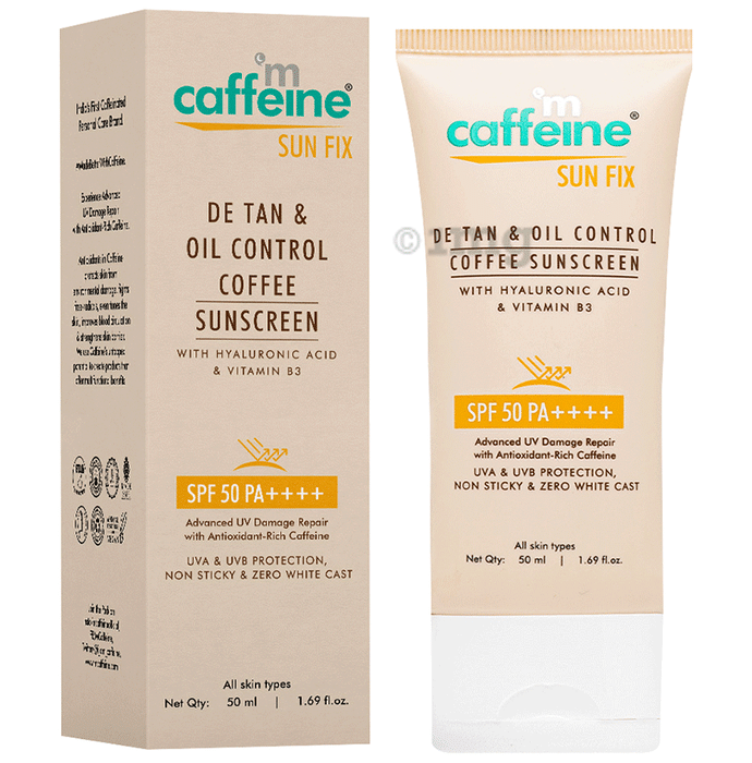 mCaffeine Naked & Raw Coffee Sunscreen Lotion | SPF 50 PA++