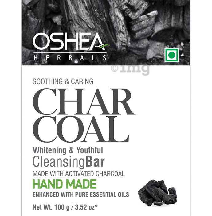Oshea Herbals Charcoal Whitening & Youthful Cleansing Bar Handmade