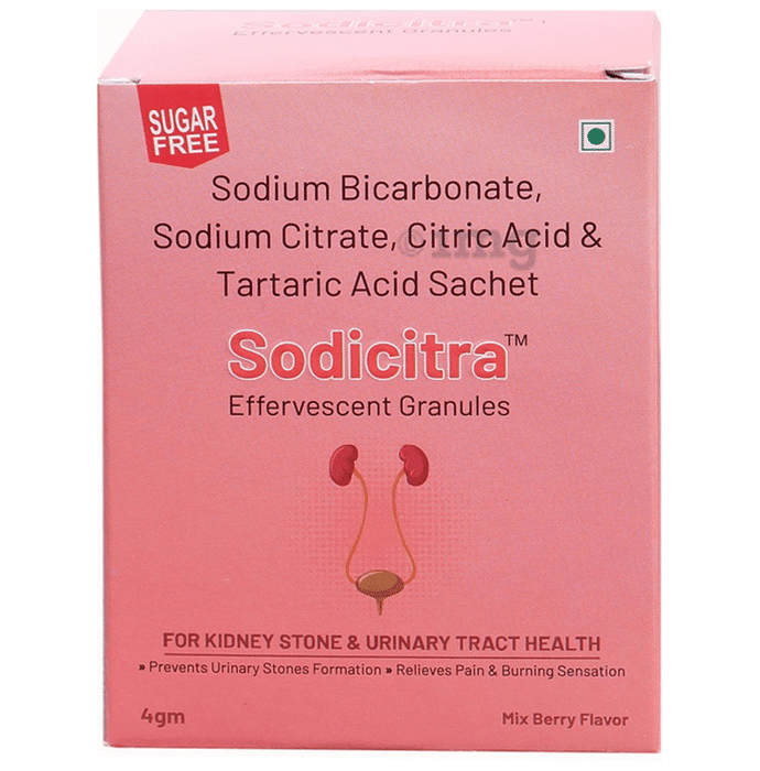 Sodicitra Effervescent Granules Sachet (10 Each) Mix Berry Sugar Free