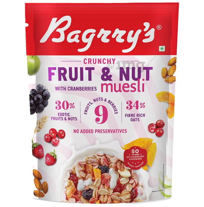 Bagrry's Crunchy Fruit and Nut with Cranberries Muesli