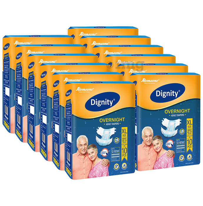 Dignity Overnight Adult Diaper (10 Each) XL