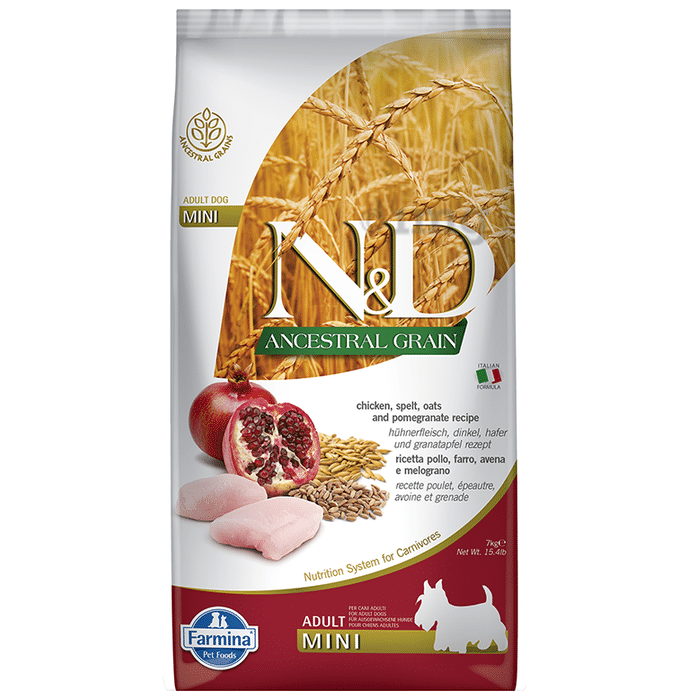 Farmina Pet Foods N&D Ancestral Grain for Adult Dog Mini Breed