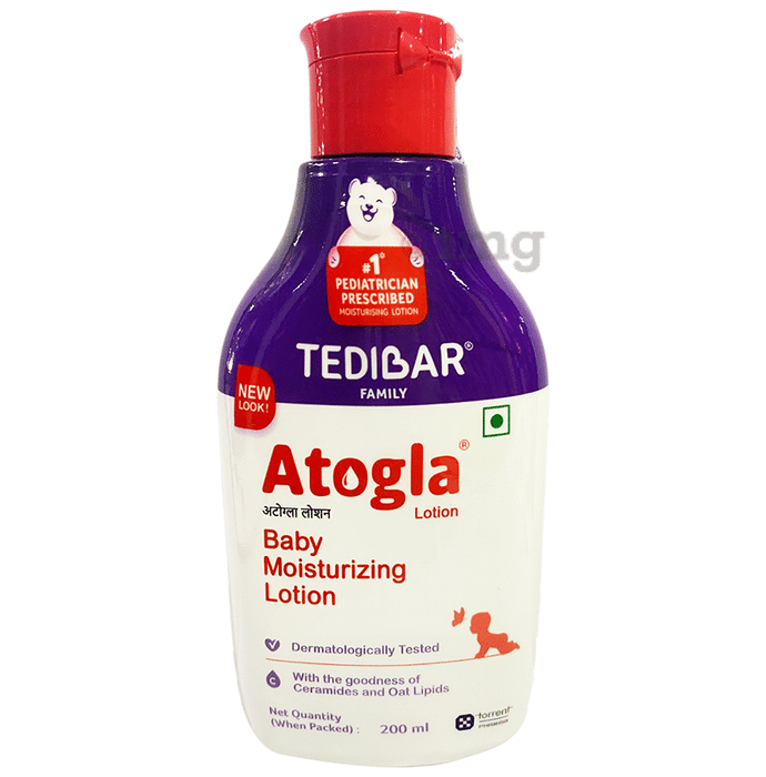 Tedibar Tedibar Atogla Baby Moisturizing Lotion with Ceramides & Oat Lipids | Derma Care | Paraben-Free | Dermatologically Tested