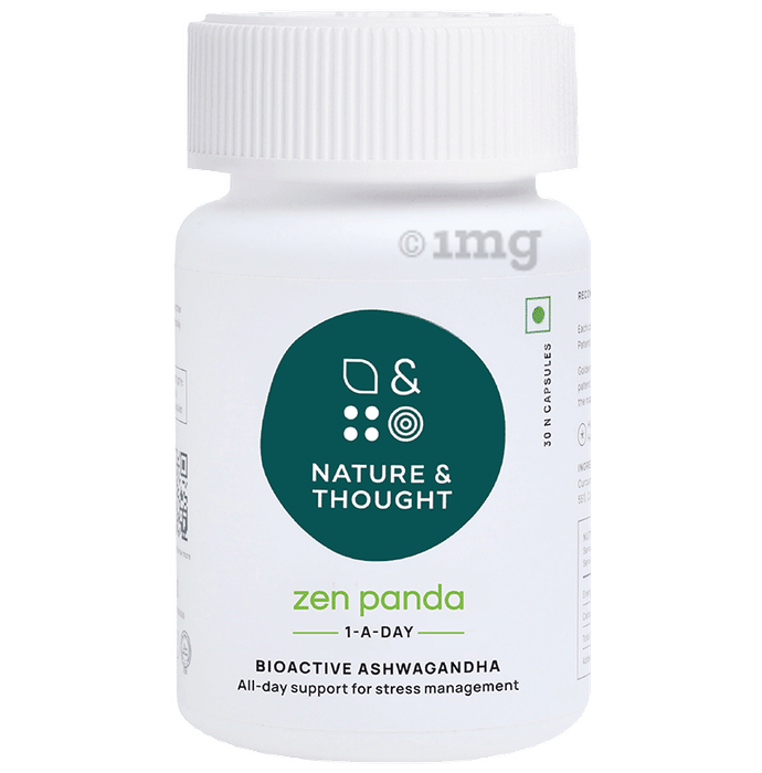 Nature & Thought Zen Panda Ashwagandha Capsule for All Day Stress Management Support