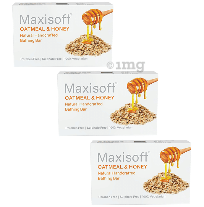 Maxisoft Oatmeal & Honey Bathing Bar (75gm Each)