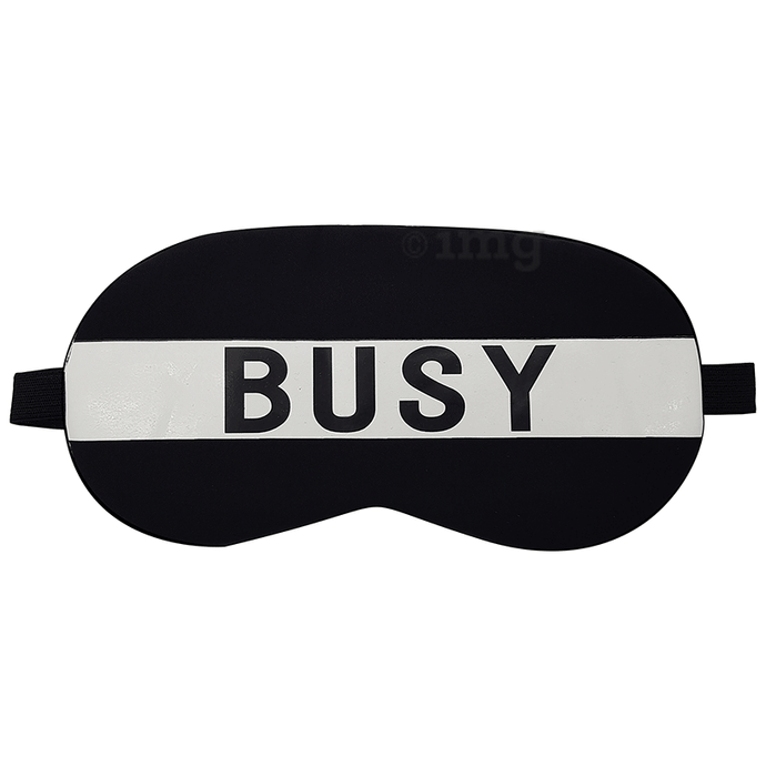 Jenna Sleeping Eye Mask for Insomnia, Puffy Eyes and Dark Circles Busy Black