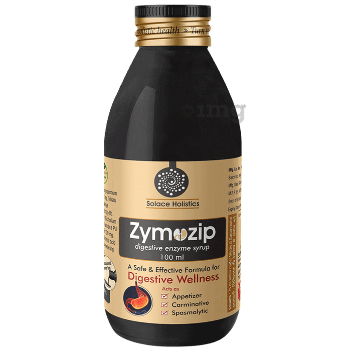 Solace Holistics Zymozip Digestive Enzyme  Syrup