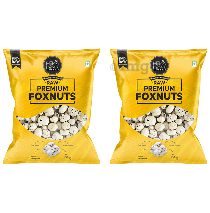 Heka Bites Raw Premium Makhana- Foxnuts (200gm Each)