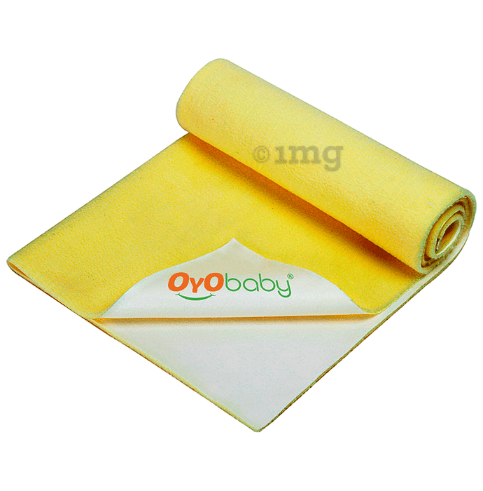 Oyo Baby Waterproof Bed Protector Baby Dry Sheet XL Yellow