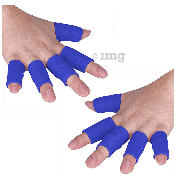 Joyfit Finger Sleeves for Support Blue