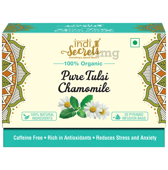 Indisecrets Tea Bag (36gm Each) Pure Tulsi Chamomile
