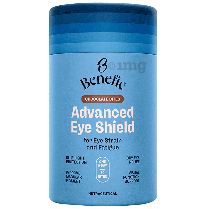 Benefic Advanced Eye Shield Chocolate Bites for Eye Strain & Fatigue