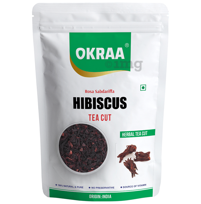 Okraa Hibiscus Herbal Tea Cut