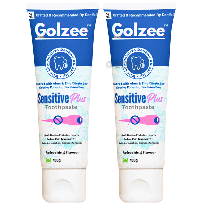 Golzee Sensitive plus Toothpaste (100gm Each) Refreshing