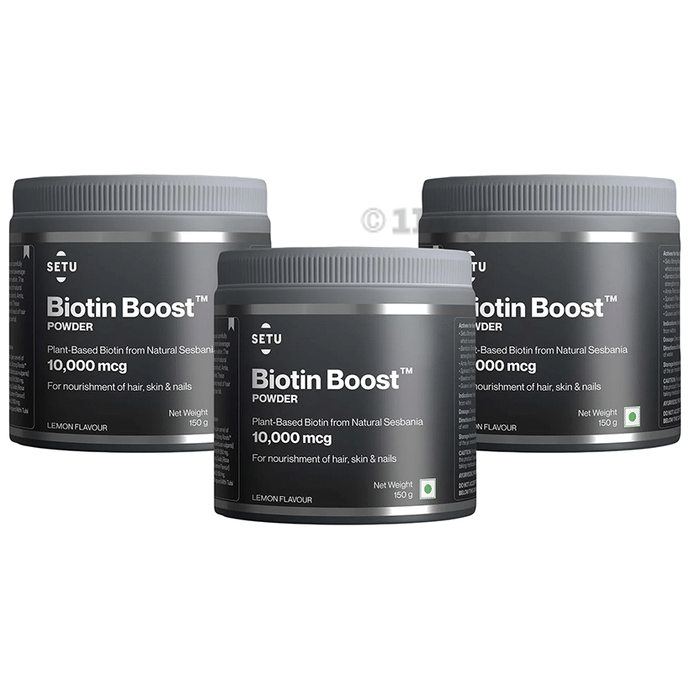 Setu Biotin Boost Powder for Hair, Skin & Nails (150gm Each)