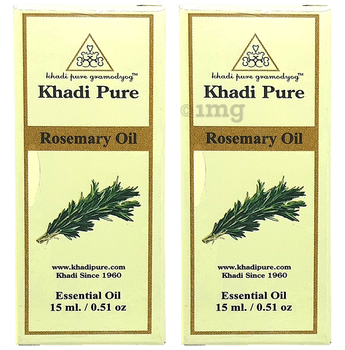 Khadi Pure Rosemary Essential Oil (15ml Each)