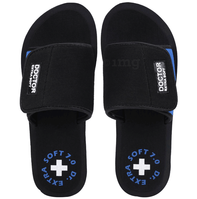Doctor Extra Soft D-52 Flipflops and House Slippers for Women’s Blue 6