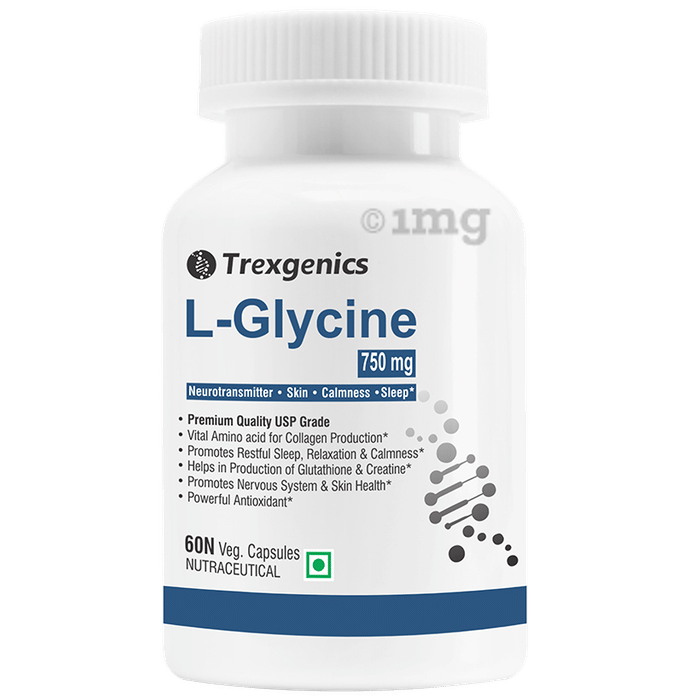 Trexgenics L-Gylcine 750mg Veg Capsule