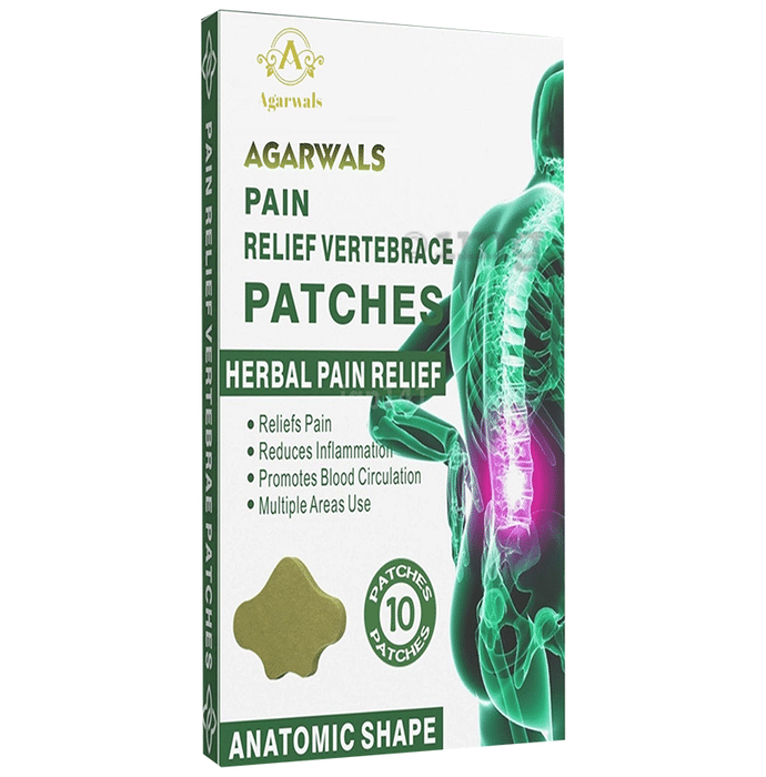 Agarwals Pain Relief Lumbar Vertebrace Herbal Patch (10 Each)