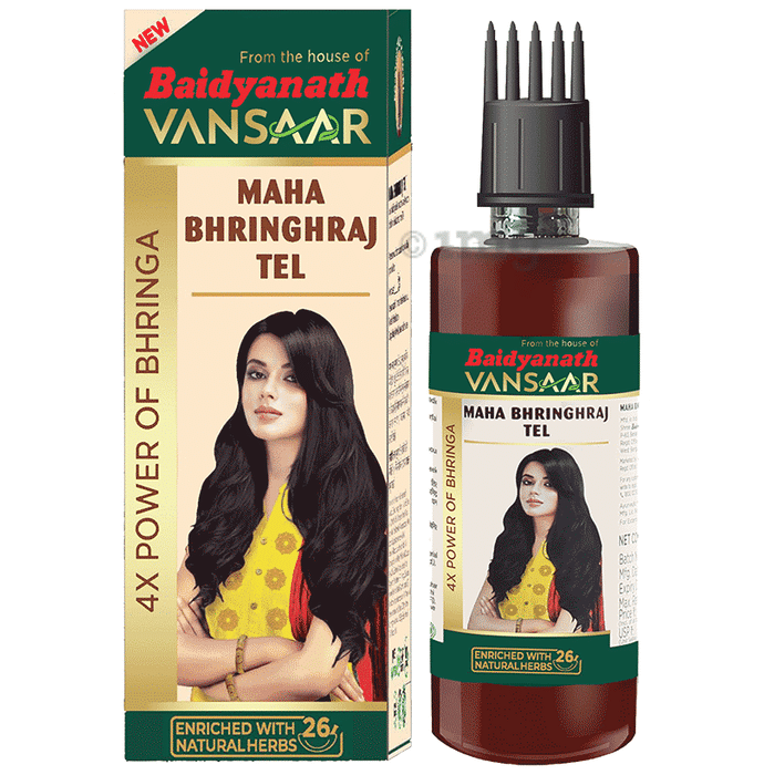 Vansaar Maha Bhringraj Oil 1st Clinically Proven for Hairfall Control