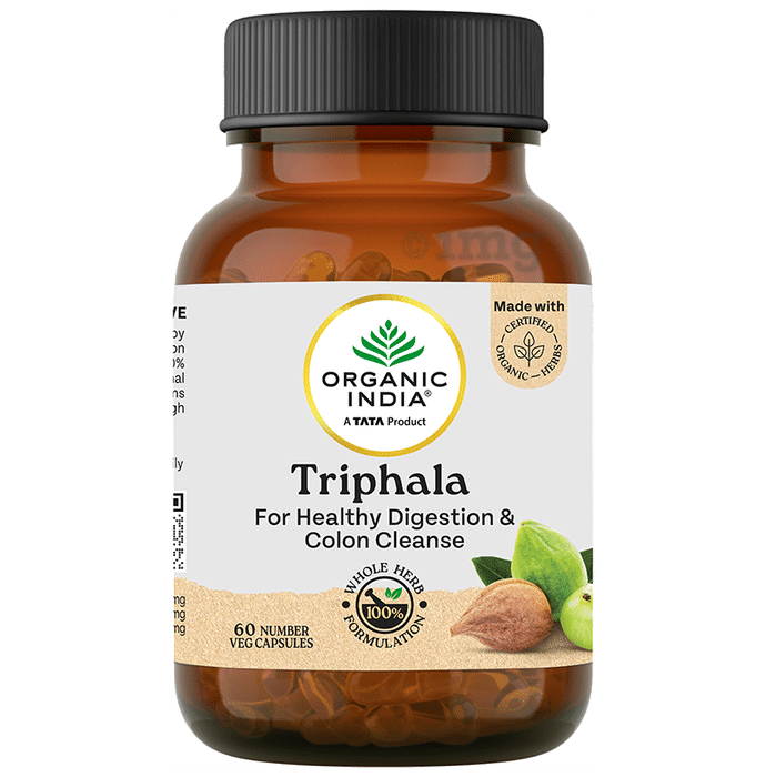 Organic India Triphala Veg Capsule | Eases Constipation & Supports Digestion