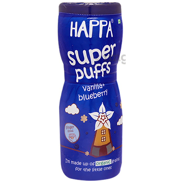 Happa Organic Super Puffs Vanilla + Blueberry