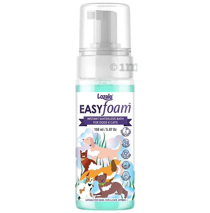 Lozalo Easy Foam Instant Waterless Bath for Dogs & Cats (150ml Each)