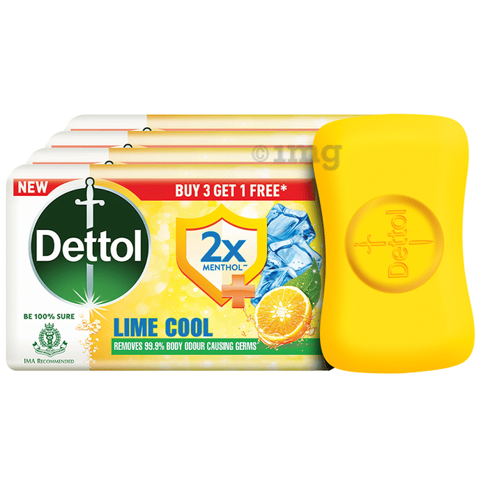 Dettol 2x Menthol Lime Cool (75gm Each) Buy 3 Get 1 Free