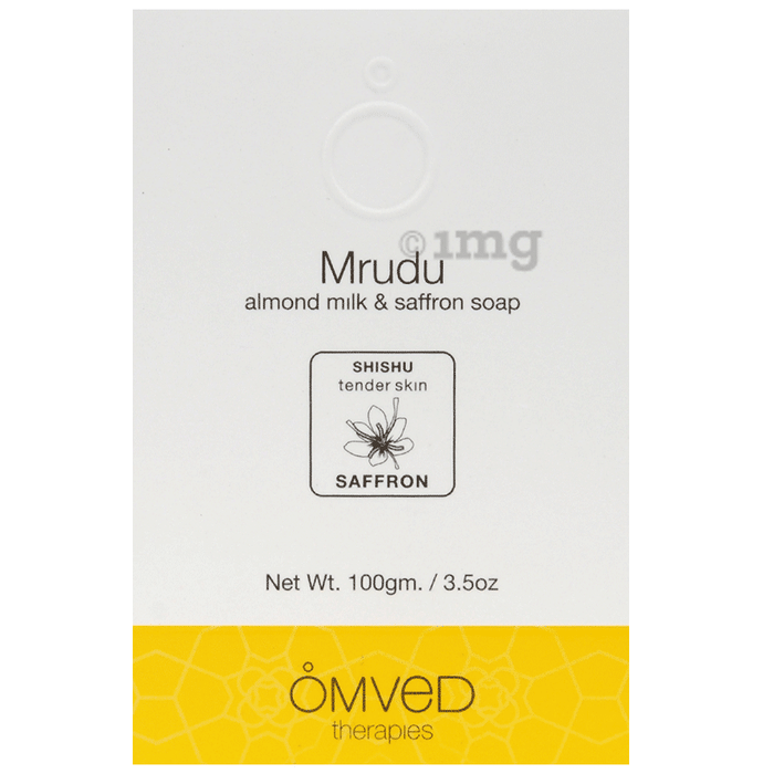 Omved Therapies Mrudu Almond Milk & Saffron Soap